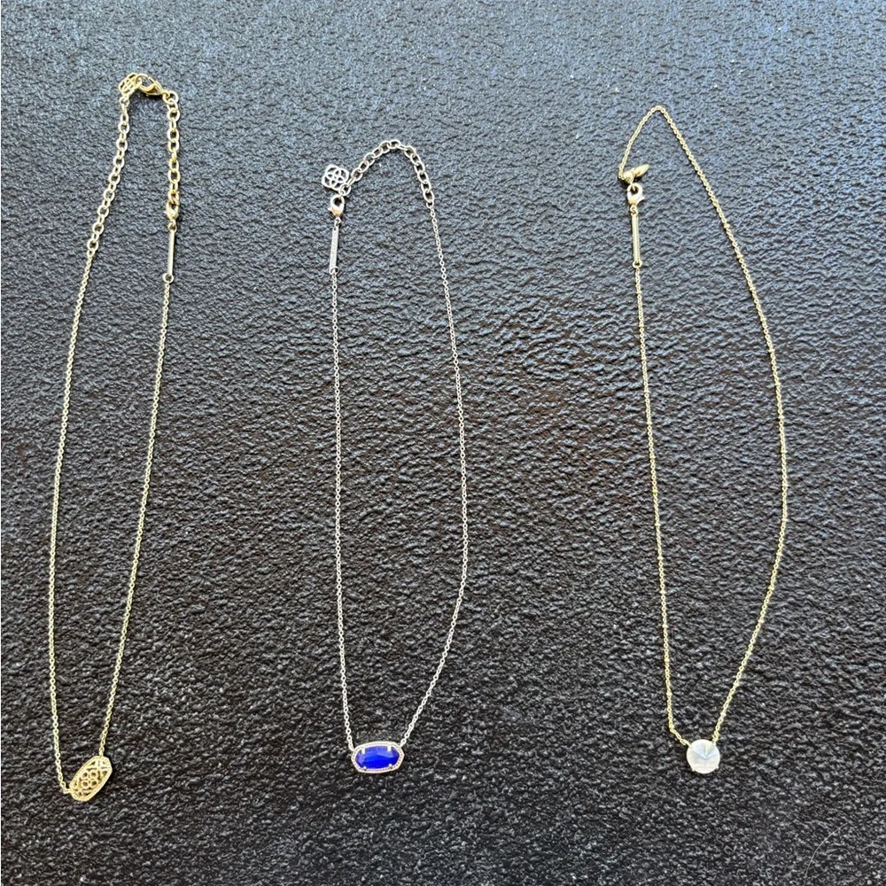 3 Kendra Scott necklaces